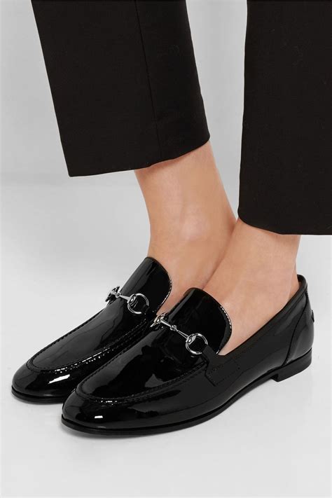 gucci patent leather heels|patent leather gucci loafer.